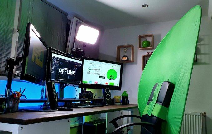 green screen setup