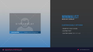 showcasing the minimalist webcam overlay for streamers