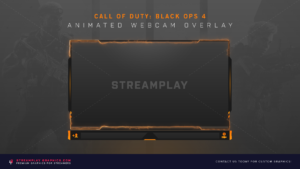 CoD Black Ops 4 Animated Webcam Overlay