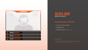 death grip twitch webcam overlay