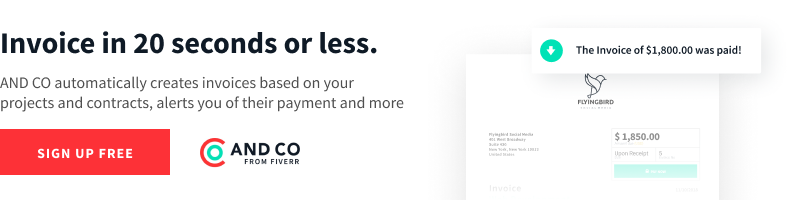 Invoice in 20 seconds or less.